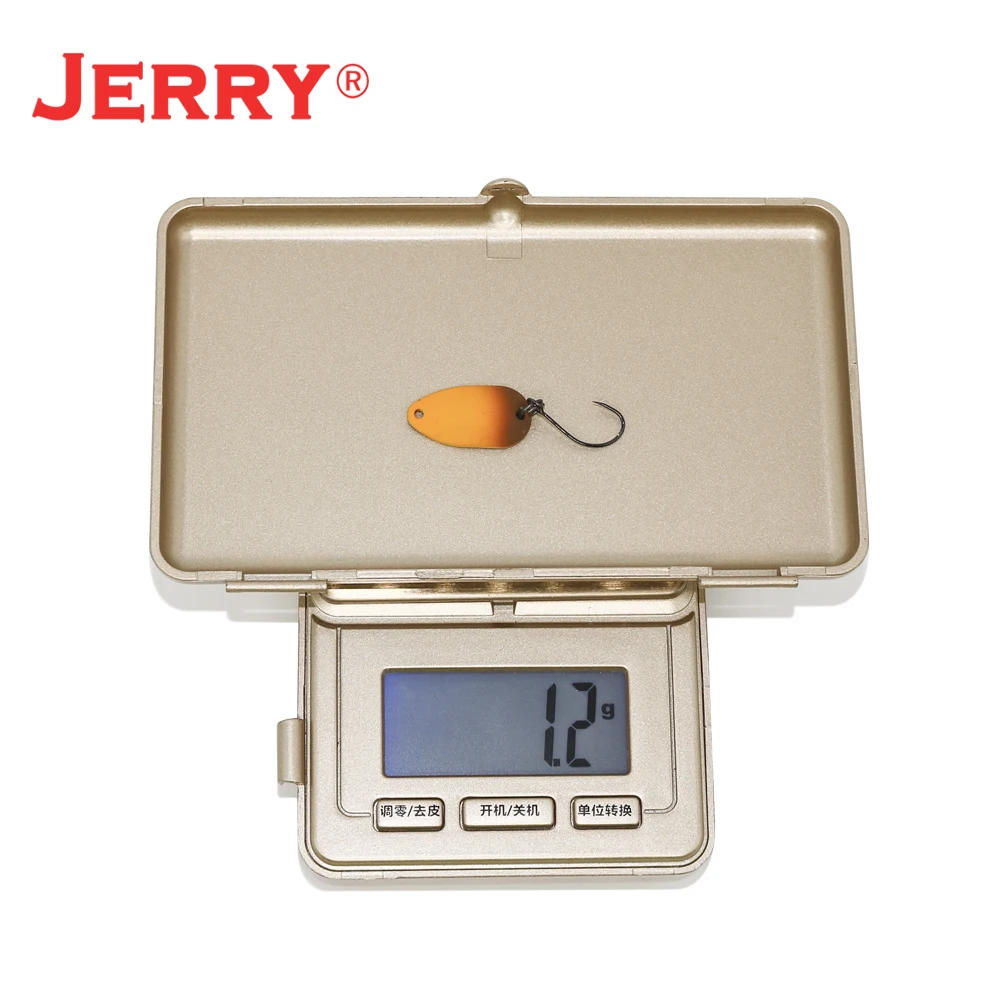 Jerry GEMINI-Micro cuchara de pesca giratoria, Kit de señuelos de perca de trucha de latón, pequeños Spinners de peso ligero, colores UV - imagen 3