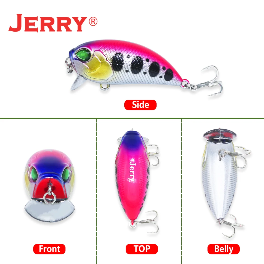 Jerry Rounder-Señuelos de Pesca ultraligeros, trucha, Lucio, Wobbler, tapón de buceo profundo, manivela, peso magnético, cebo Artificial - imagen 4