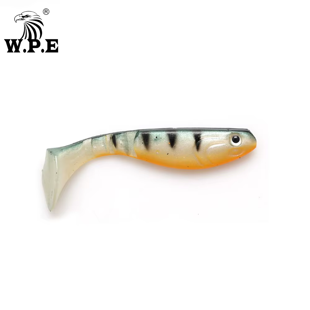 W.P.E Lipless: señuelo silicona ojos 3D y cola T - imagen 5