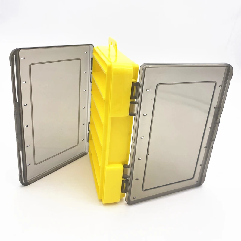 Caja de doble cara para anzuelos de pesca, 12 compartimentos, accesorios de aparejos de pesca, lápiz popper - imagen 2