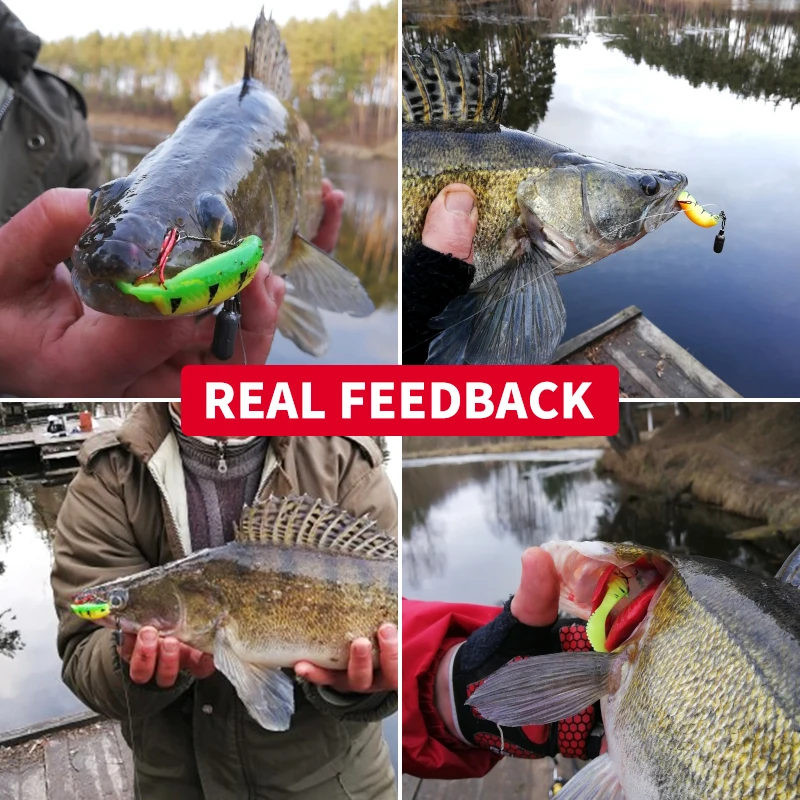 MEREDITH-Señuelos de pesca de cola curva caníbal, Wobblers artificiales, cebos blandos, lubina de gusano de sábalo de silicona, 70 mm, 90 mm, 110 mm - imagen 5