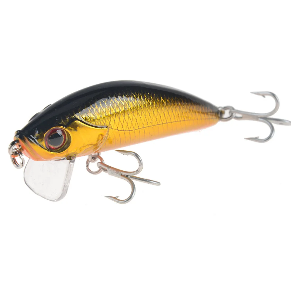 Minnow-señuelo de pesca 3D, Ojos de 65mm y 6,5g, cebo duro de plástico Artificial, Wobbler Crankbait, aparejos de pesca de lubina en el mar de invierno - imagen 5