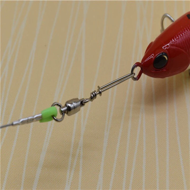 OBSESSION LT006, 10 unidades, conector de pesca giratorio de acero inoxidable, rodamiento de Pin, pasadores giratorios, accesorios de pesca de carpa y Lucio - imagen 4