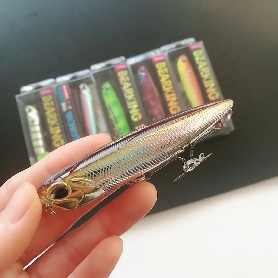 TSURINOYA 85F Topwater-señuelo de pesca con lápiz flotante, 85mm, 10,5g, DW59, Lucio, lubina, cebos duros de fundición larga en forma de Z, Jerkbait Wobbler - imagen 2