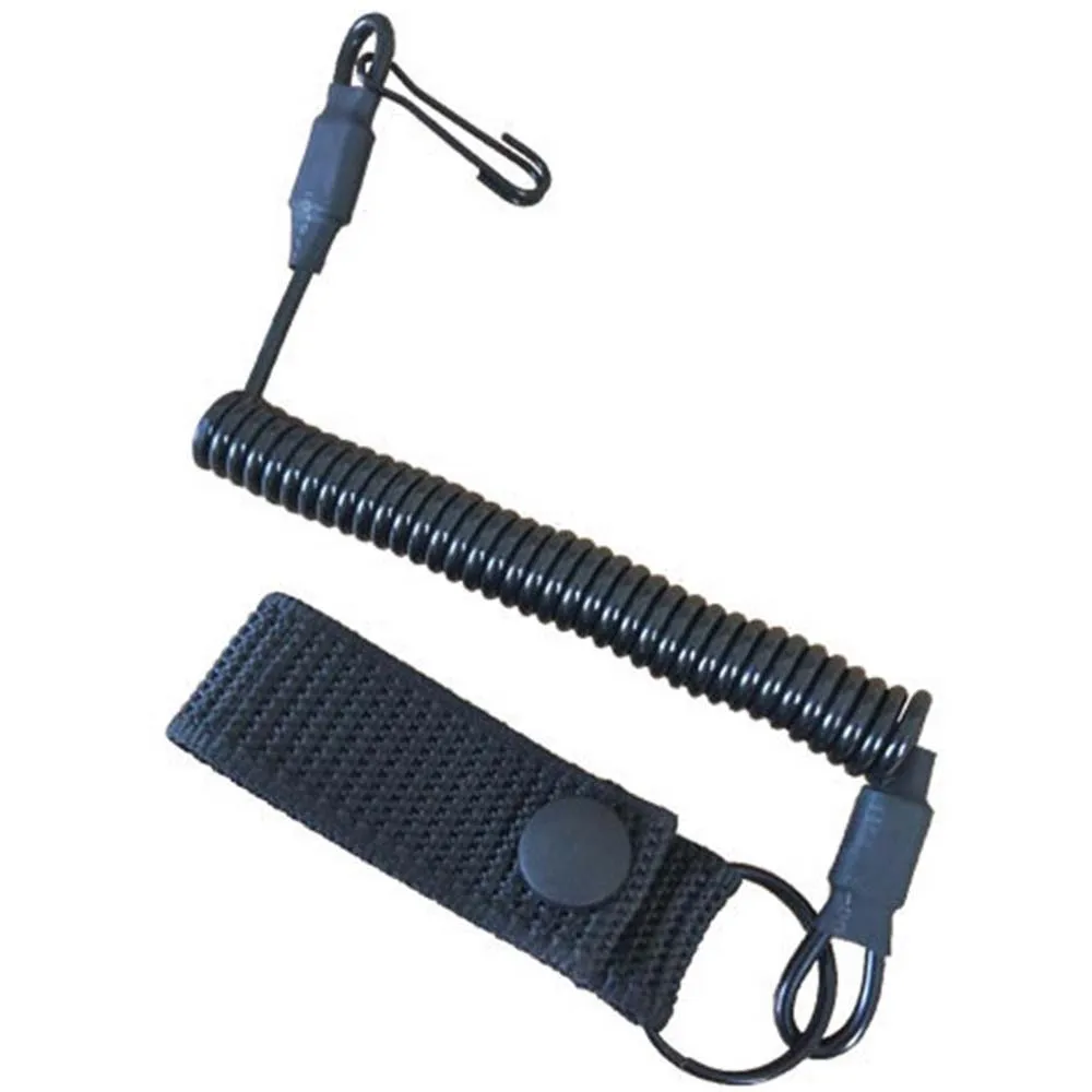 Correa de seguridad elástica antipérdida para escalada portátil, accesorios de caza, cordón elástico, llavero, cuerda de resorte - imagen 5