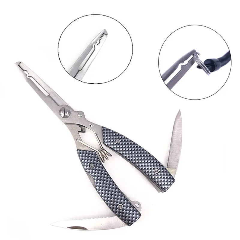 Juego de Control de peces de Teel inoxidable, alicates de pesca multifunción, atrapasueños, equipo de alicates de Luya para anzuelo y desenganche - imagen 5