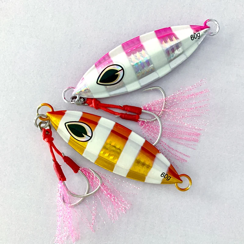 OBSESSION 40g 60g 80g Slow Sinking Flat Metal Jig Casting Spoon Off Shore Cast Jigging For Sea Bass Fishing Tackle Minnow Lure - imagen 5