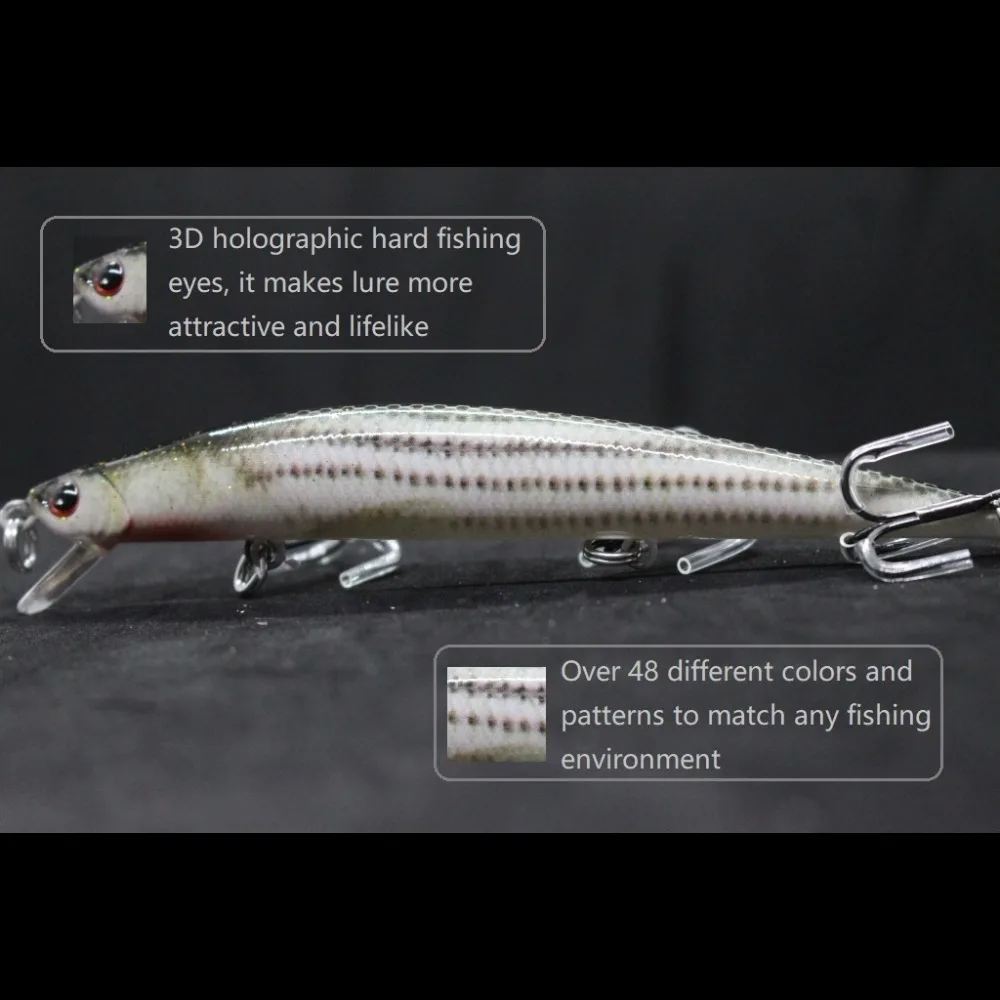 WLure-señuelo de pesca de 11,7g, 12cm, estilo largo y delgado, hoja de corte en forma de cuerpo, anzuelos de alta calidad realistas HM616 - imagen 3