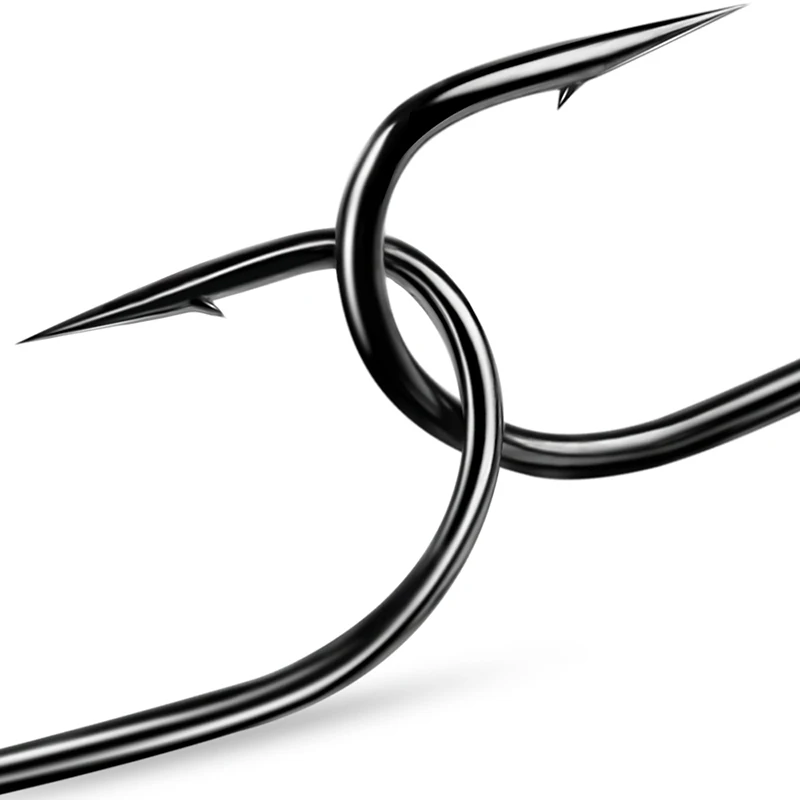 PROBEROS-anzuelo de pesca doble, anzuelo de acero con alto contenido de carbono, con púas, para carpa, señuelo suave, 20 unidades por lote - imagen 5