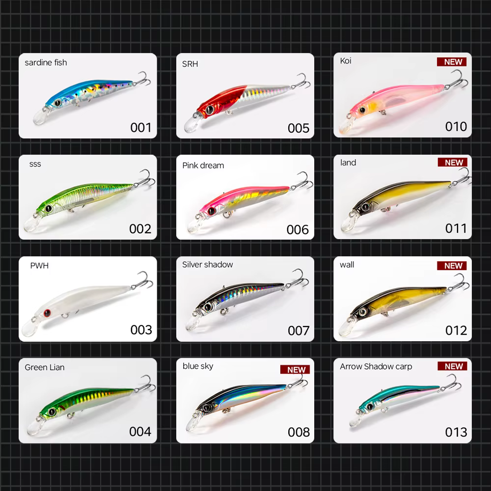 Hunthouse-Señuelos de Pesca pequeños para artista, cebos de pesca 2020, trucha, pececillo, Twitch, Minnows, Swimbait, cebo duro, aparejos Mustad de Japón - imagen 5