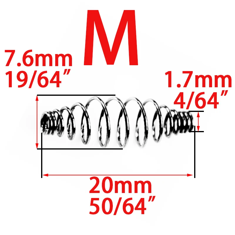 M 100pcs spring
