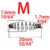 M 100pcs spring
