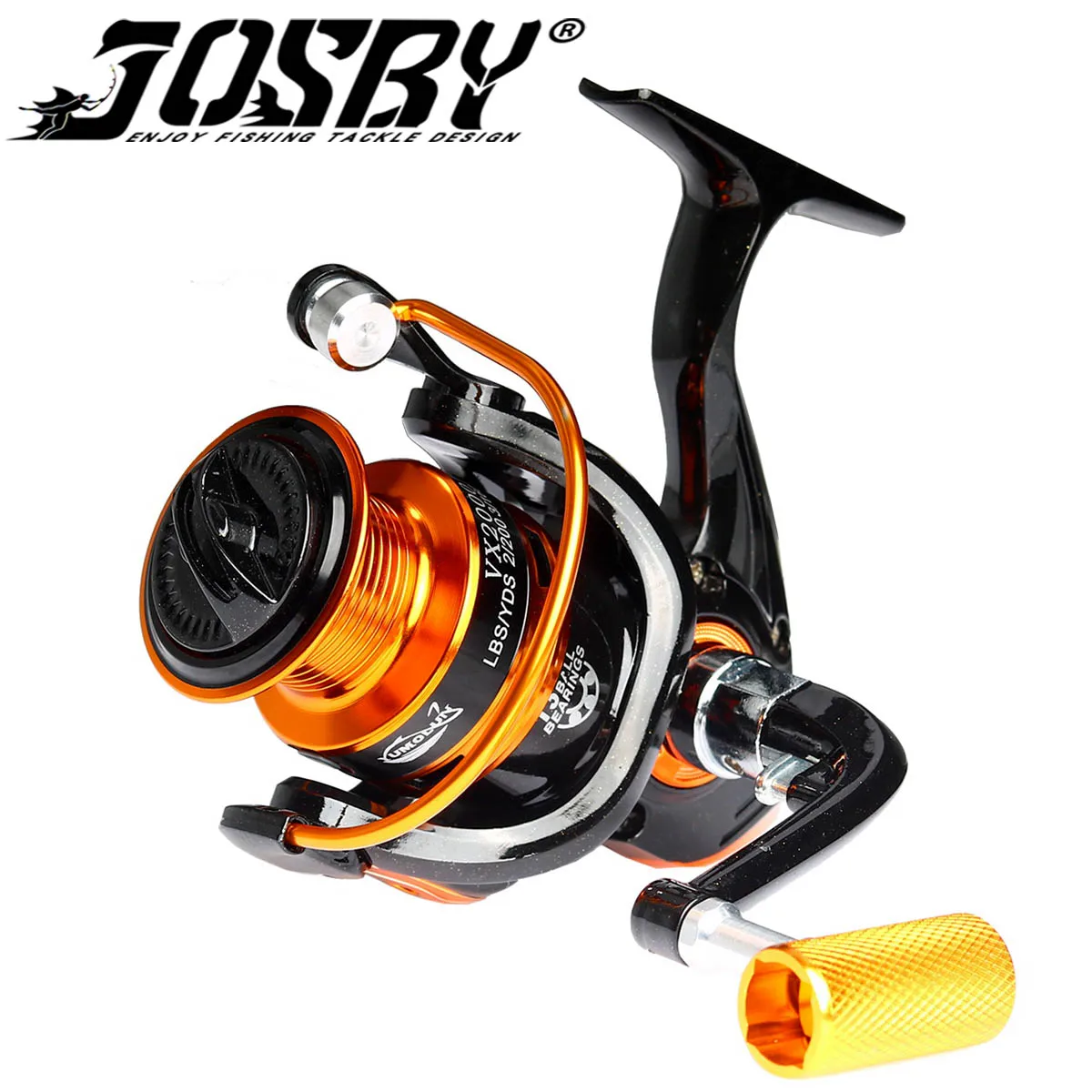 JOSBY-carrete de Pesca giratorio serie 1000-7000, 13 rodamientos de bolas BB, rueda de Metal para Pesca de carpa de agua salada, aparejos duraderos - imagen 3