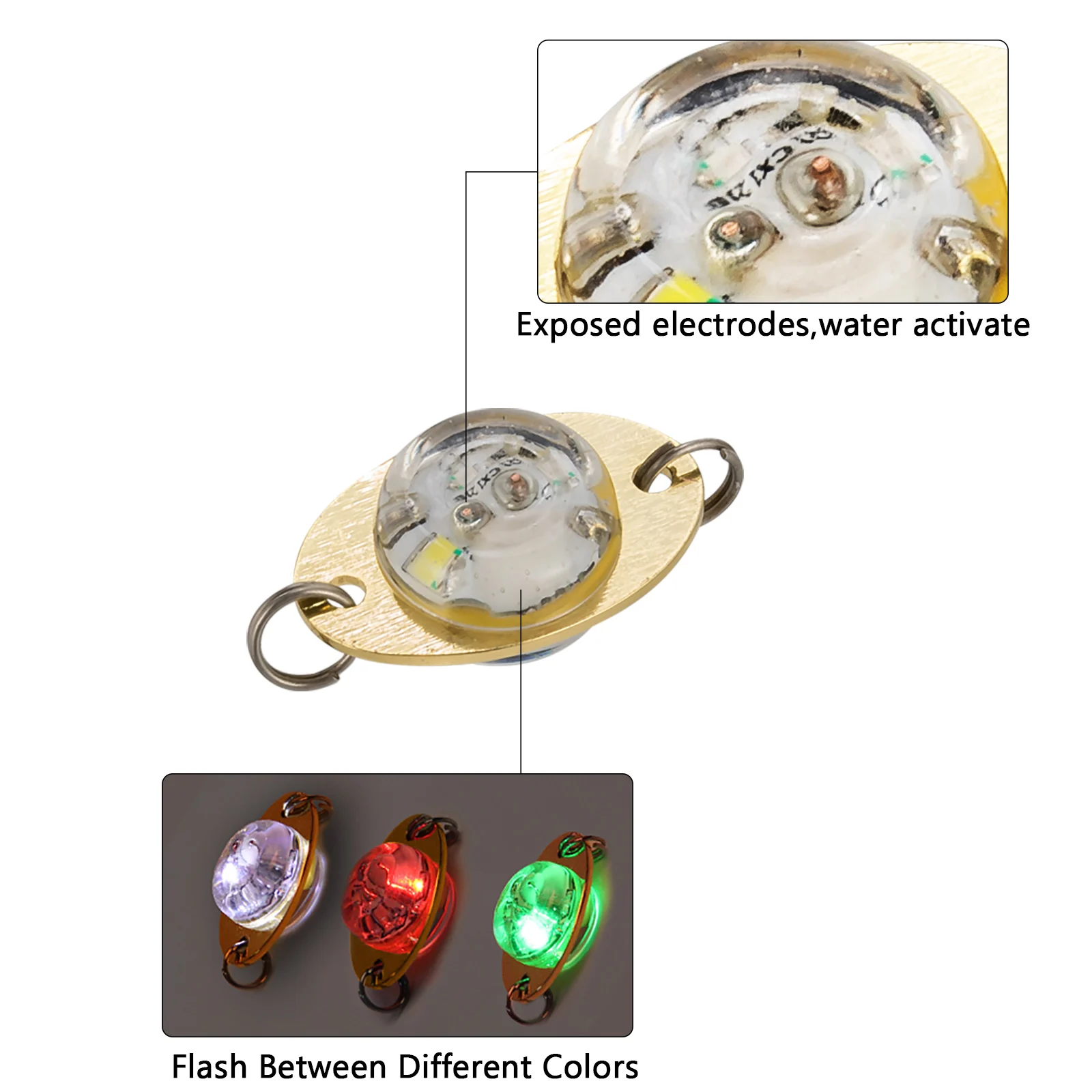 Mini Señuelos de Pesca LED, luz nocturna de hielo, agua salada, gota profunda, pesca subacuática, lubina, Walleye, trucha, Lucio, atún - imagen 5