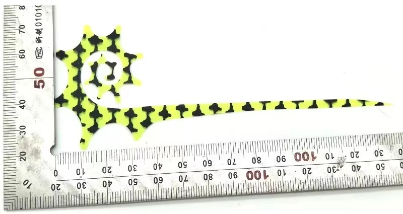 Jinhongkang100 Uds. Señuelos de plantilla de goma luminosos de silicona de varios colores, Material de faldas de calamar - imagen 5