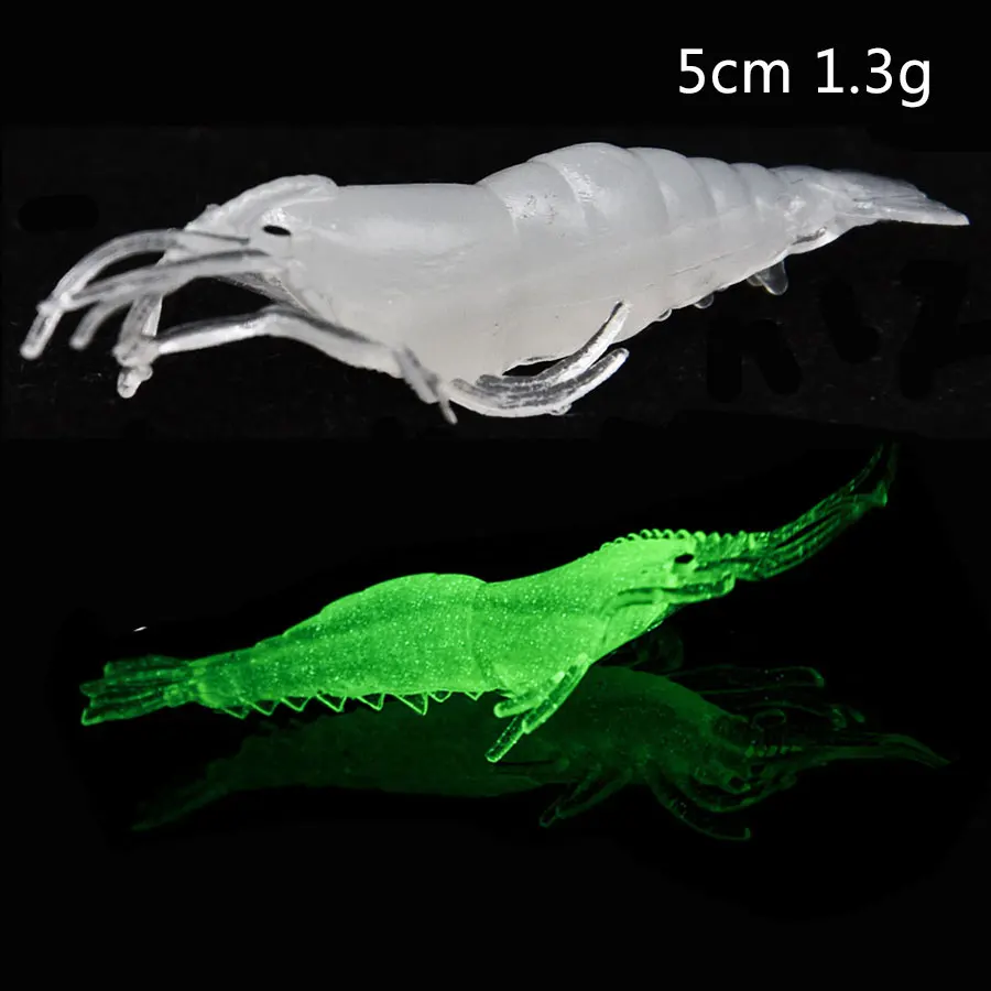 JYJ 5cm 7cm 9cm todo tipo de tamaños plástico de silicona suave pesca camarones señuelo de gambas cebo para wobblers pesca isca - imagen 5