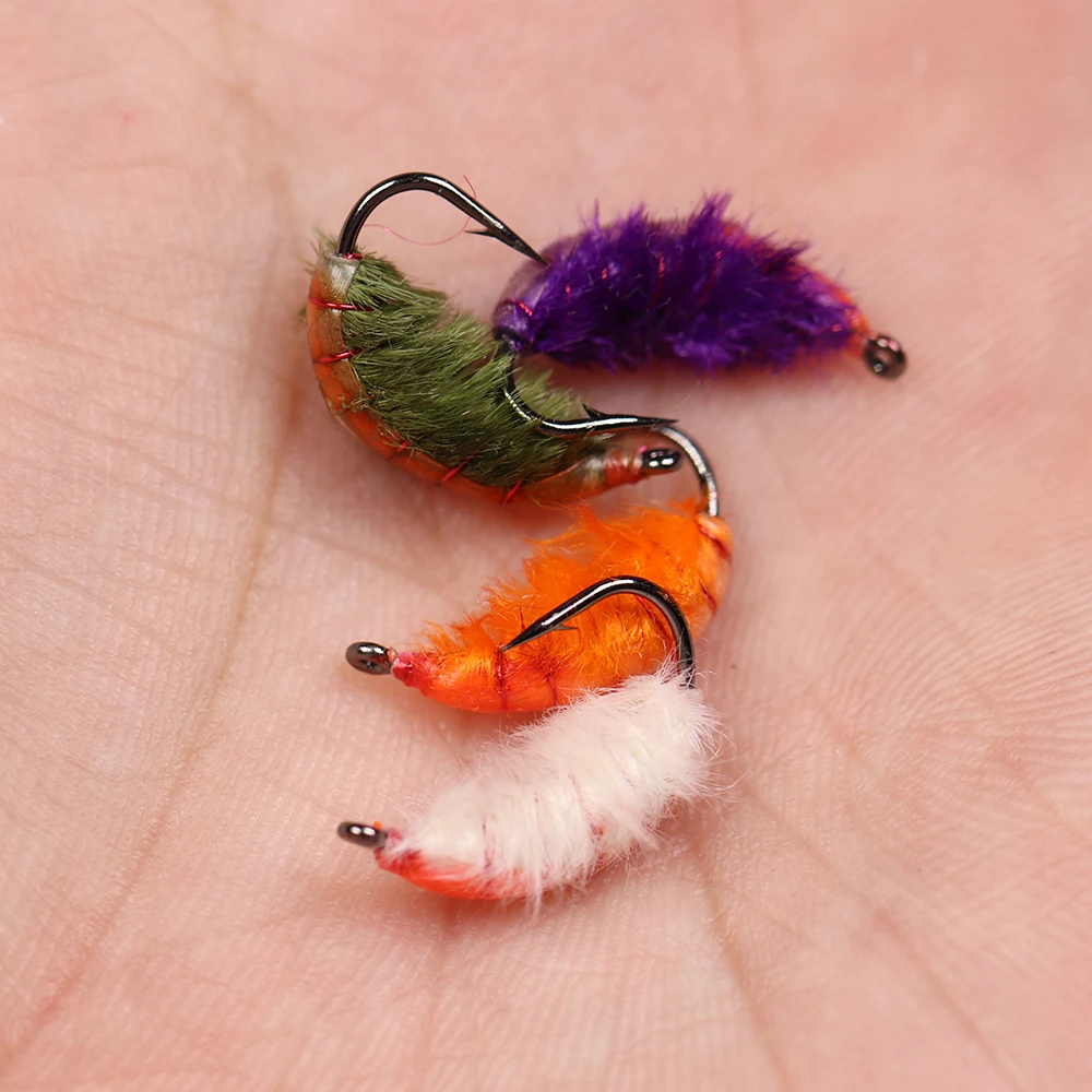 Ninfas Scud Bug ICERIO – Anzuelos con púas para trucha y carpa - imagen 2