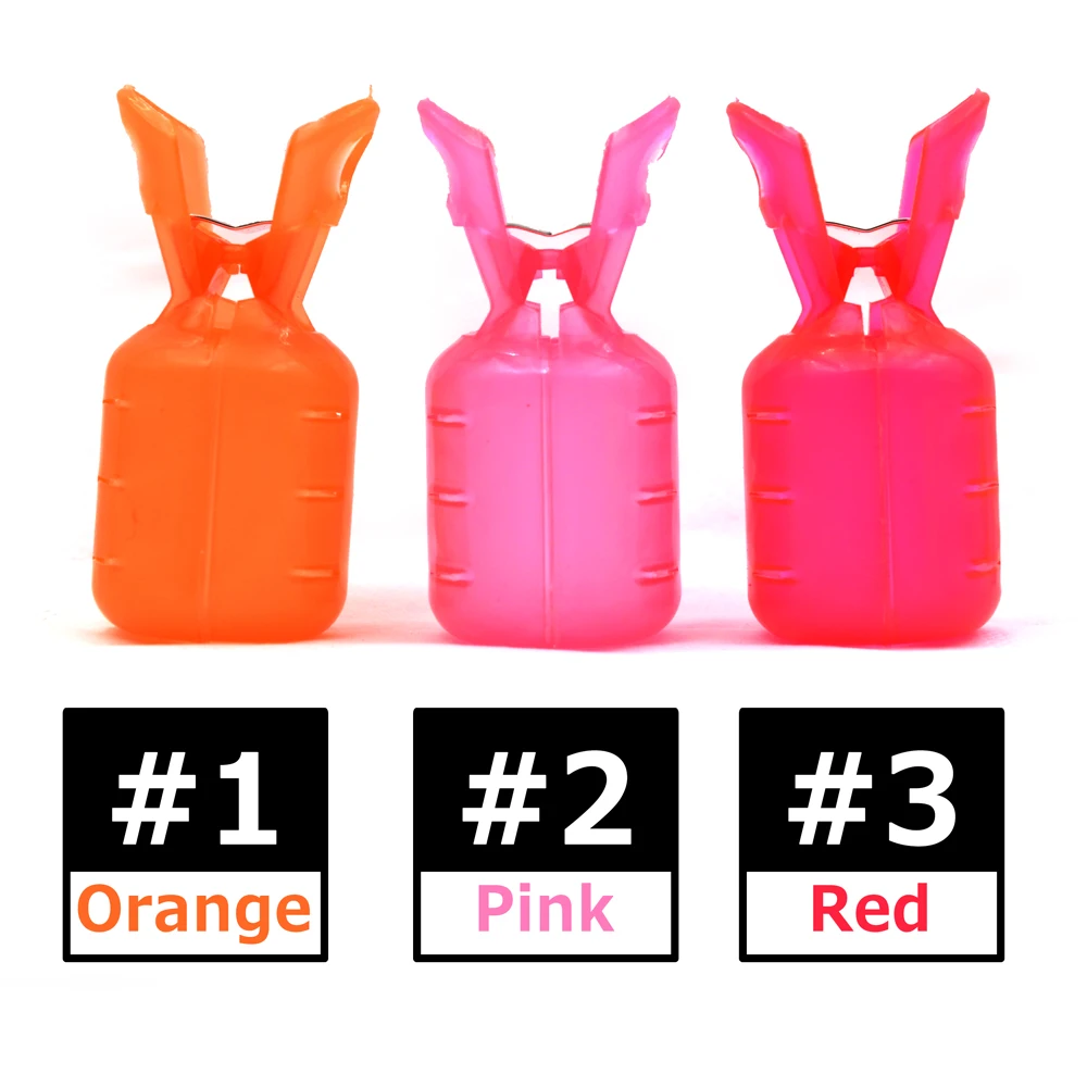 MNFT 100 Uds tapas de gancho de calamar cubiertas de gancho de paraguas cubierta de gancho de plástico de 6 colores cubierta de gancho de camarón de madera - imagen 4