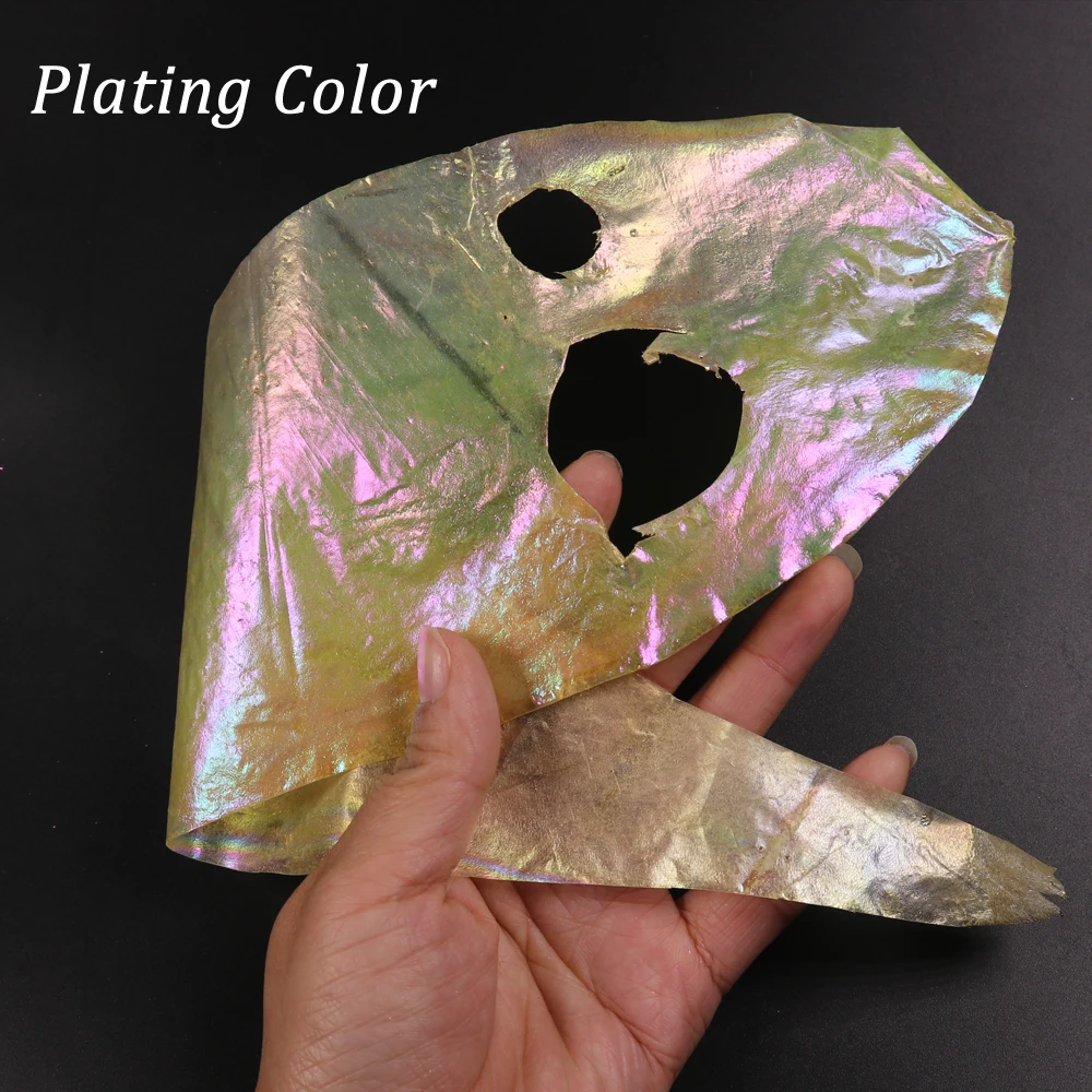 Sabiki-señuelo de pesca de agua salada, Material de cebo, cubierta de cuerpo de mosca de Camarón, Color blanco y chapado, piel de pescado Real, olor a pescado, 2 piezas - imagen 3