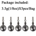 5pcs 3.5g sinkers