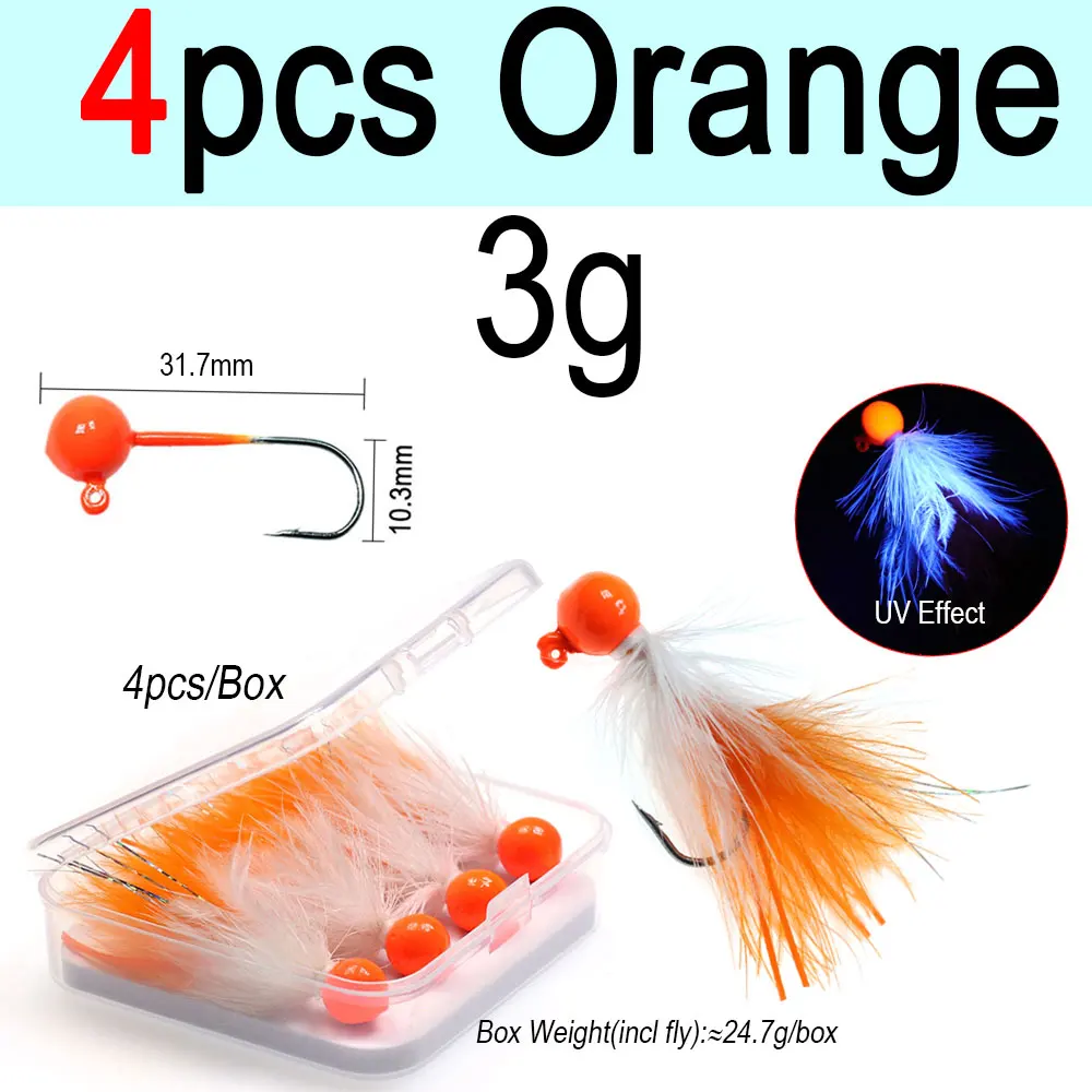 3g Orange 4pcs