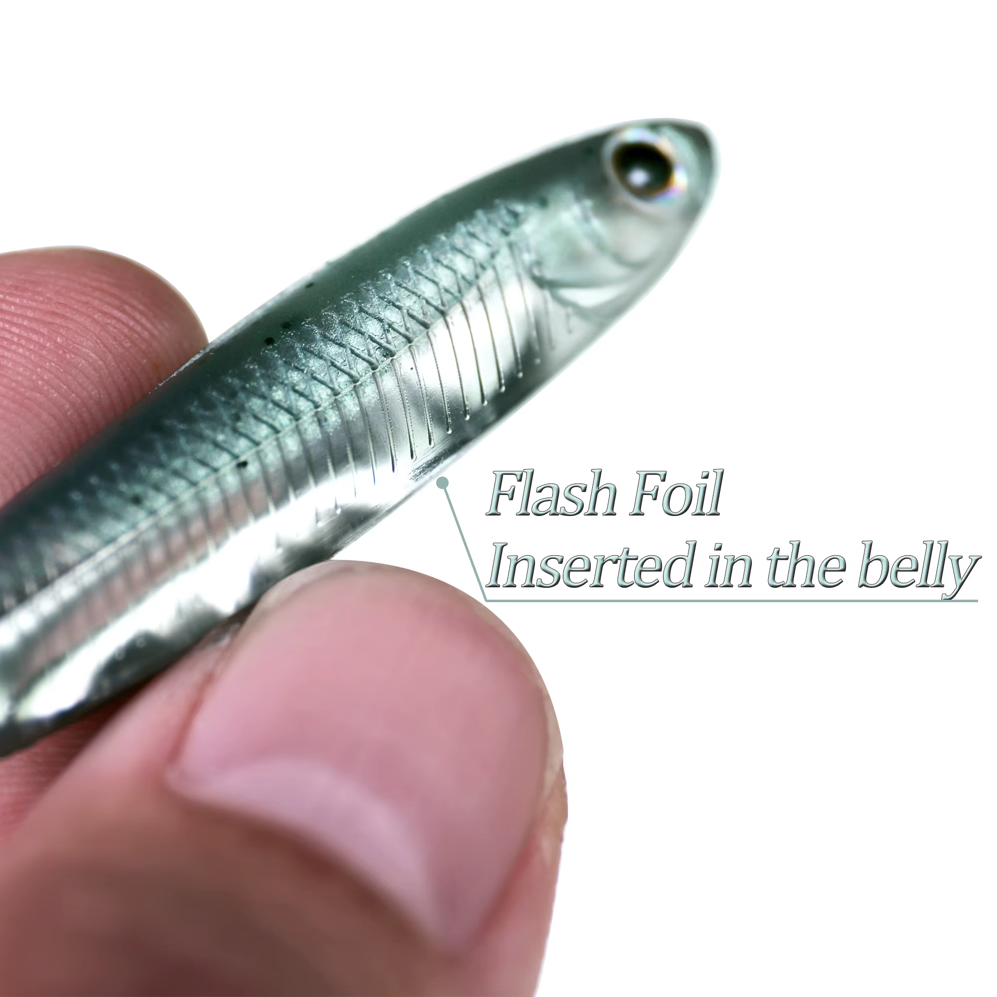 Señuelos blandos swimtail 8cm para lubina – Cebo artificial blando - imagen 2