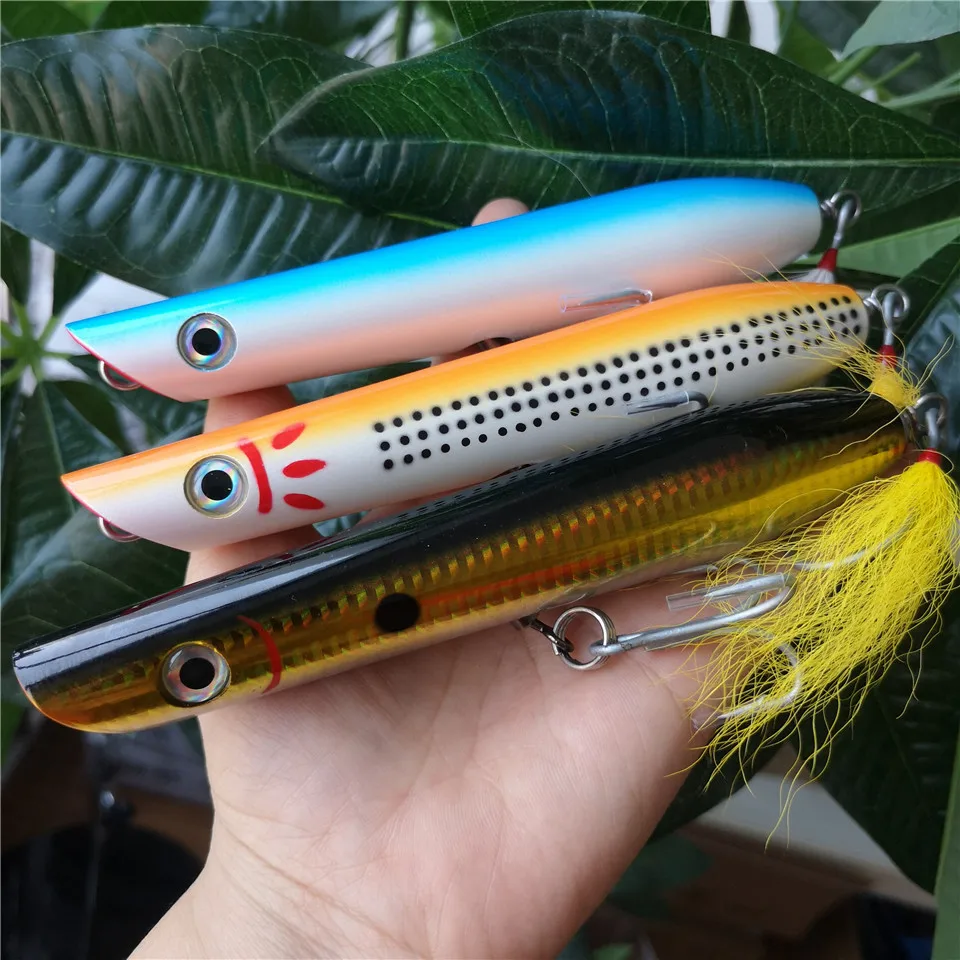 SWOLFY señuelo de pesca flotante, cebo duro de madera artificial, lubina de agua superior, Isca, 15,5 cm/60g - imagen 2