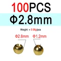 100PCS  Size  2dot8
