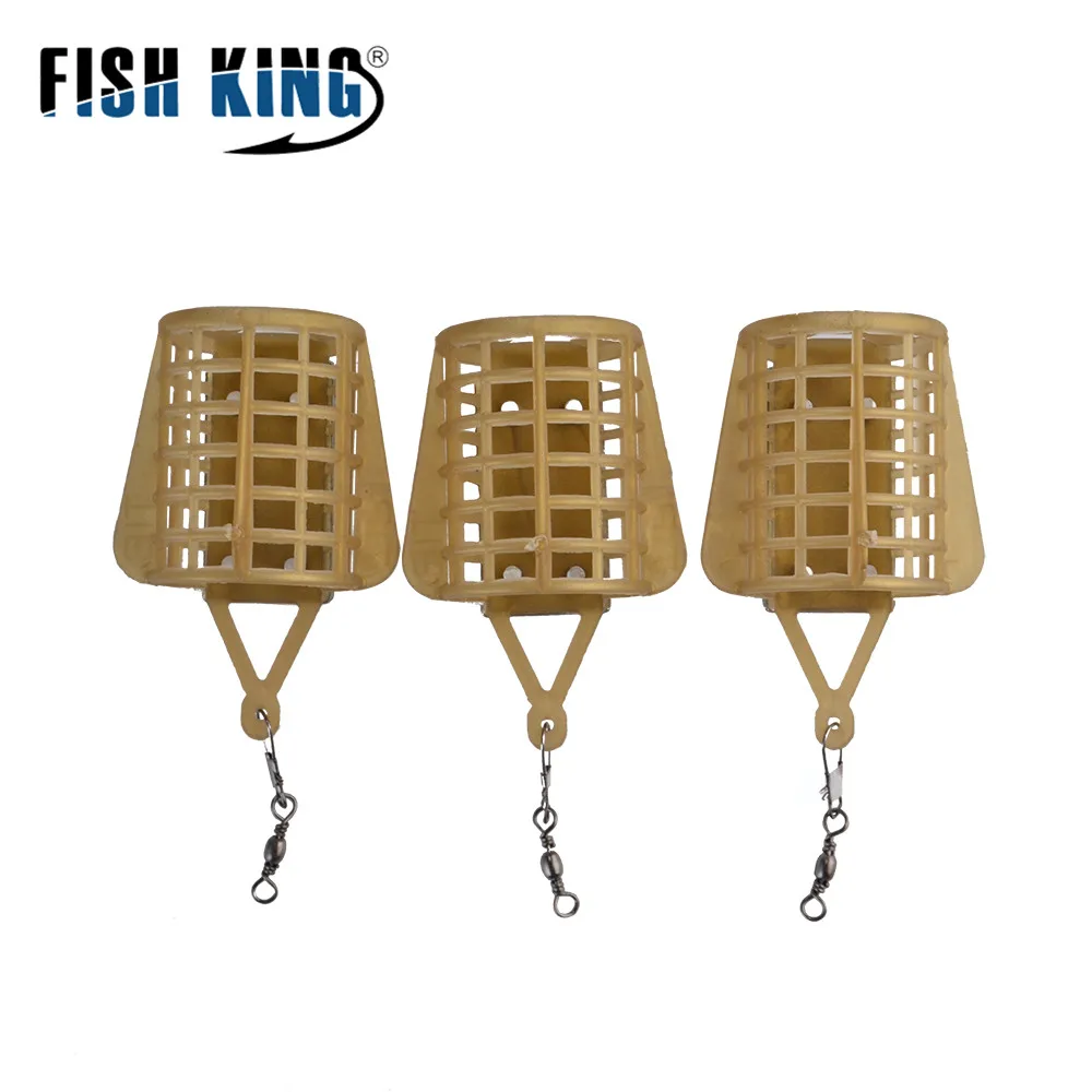 FTK-jaula de pesca de carpa, dispositivo de anidación, alimentador de 40-60g, lanzador de cebo, cesta cuadrada, alimentadores giratorios de Metal, accesorios de pesca - imagen 3