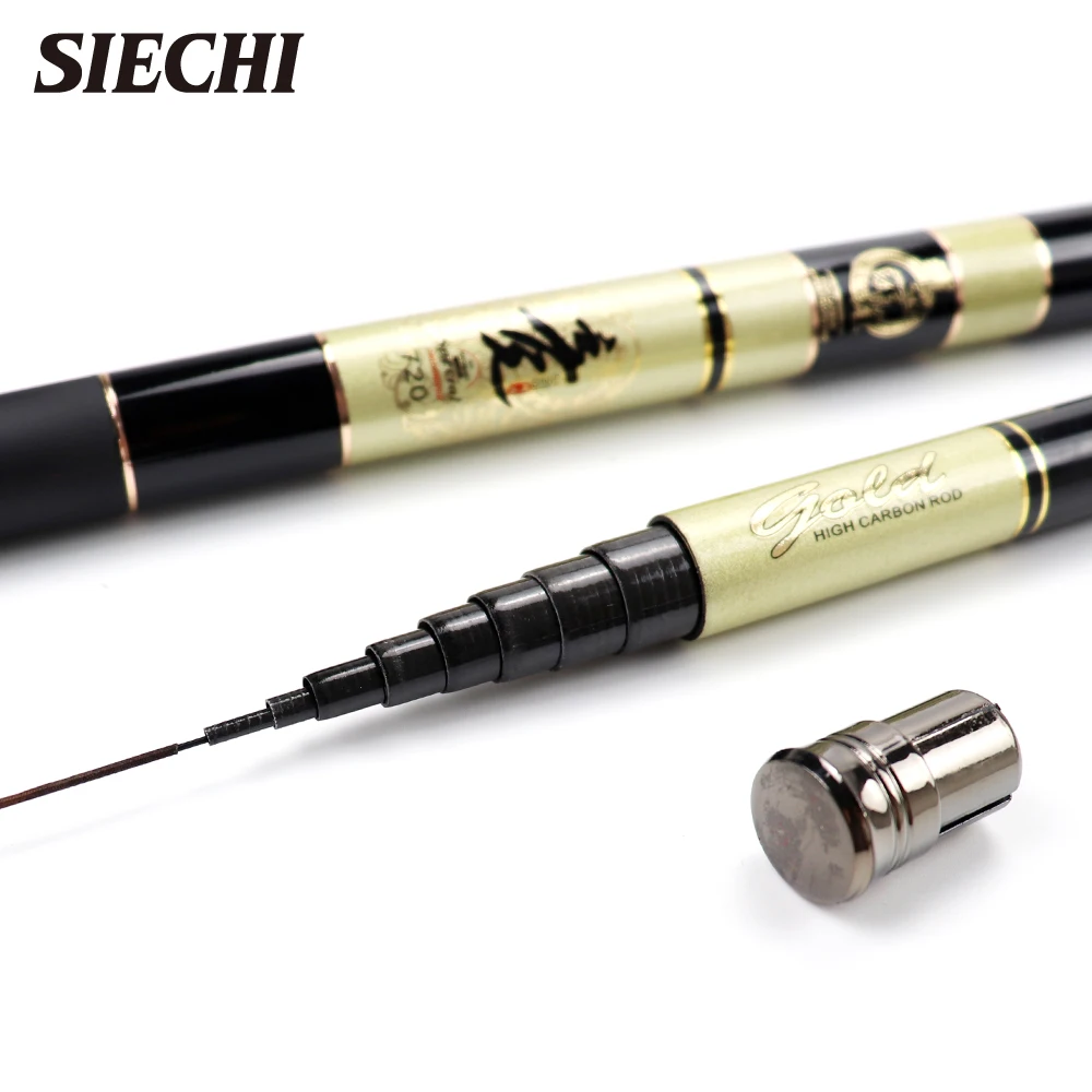 Caña de pescar telescópica de fibra de carbono, ultraligera, Blanca, para carpa, 3,6 M-7,2 M, nueva calidad - imagen 4