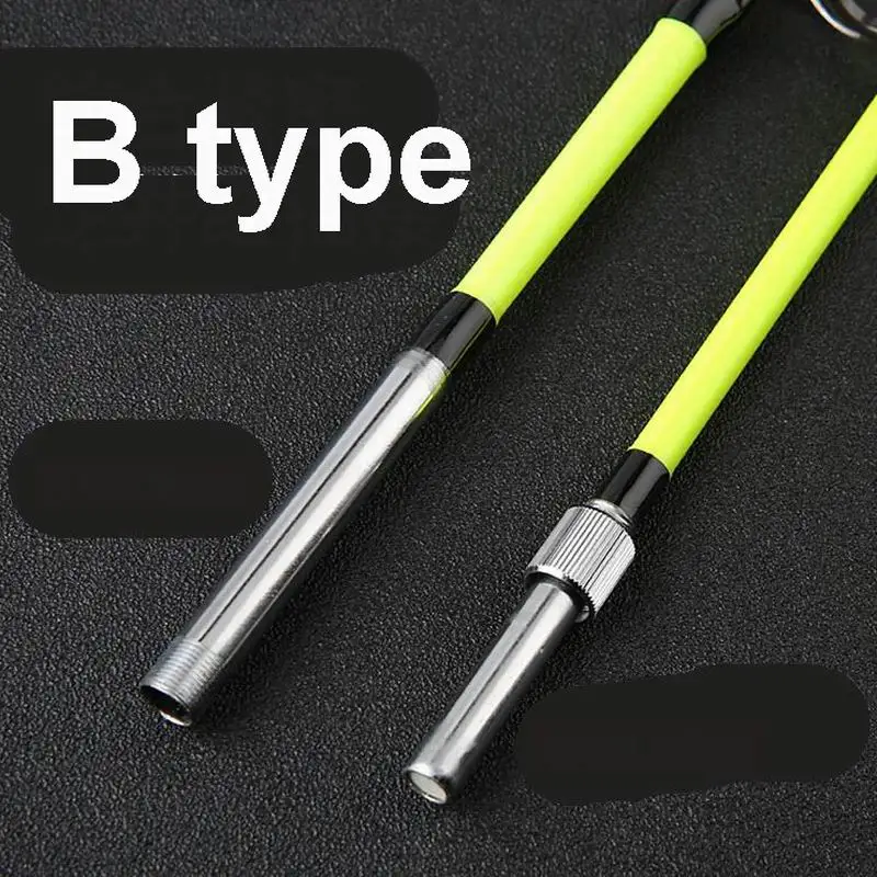 ZZ38 1m 1,2 m 1,5 m 1,8 m 2,1 m 2,4 m cabeza de serpiente pez grande punta de caña de pescar de fibra de vidrio 2,6mm cebo 100-500g mango 60-70cm - imagen 3