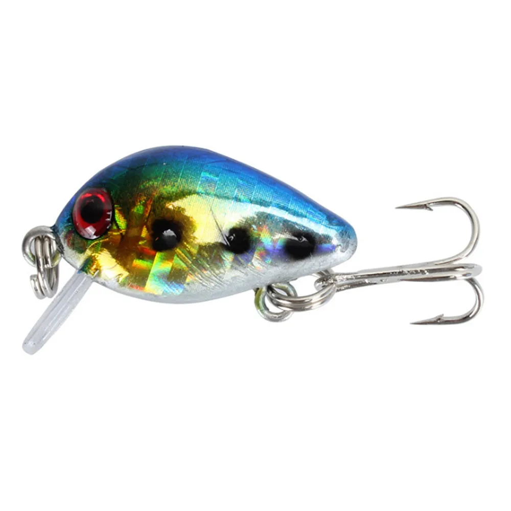 FISHINAPOT-señuelo de Pesca Artificial, 1 unidad, 3cm, 1,7g, Wobbler de colores, Japón, cebos duros, buceo, Mini Pesca, Crankbait