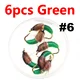6PCS Green 6