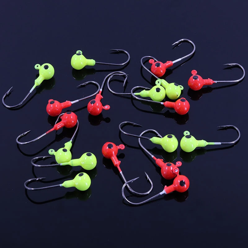 Anzuelo de cabeza redonda de simulación, cebo de gusano blando, 2G, 3,5G, 5G, 7G, 10G, 14G, 18G, 20 unidades - imagen 3