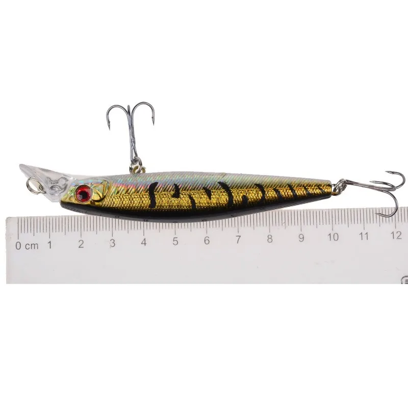Señuelo de pesca de pececillos, cebo Artificial duro, ojos 3D, 10cm/9,4g, aparejos de pesca, 1 piezas - imagen 5