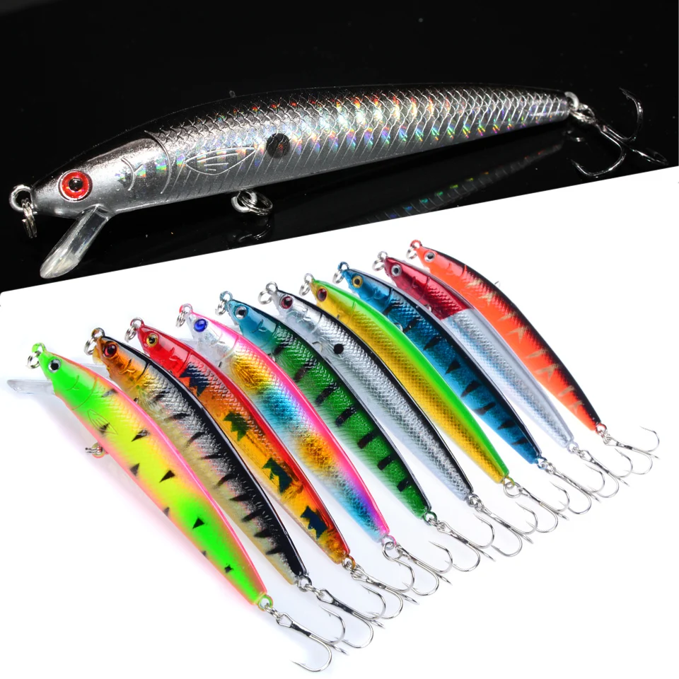 Señuelo de Pesca de calidad, cebo duro de plástico con ojos 3D, plantilla Artificial, Wobblers, Crankbait, 9,5 cm, 9g, 1 unidad - imagen 2