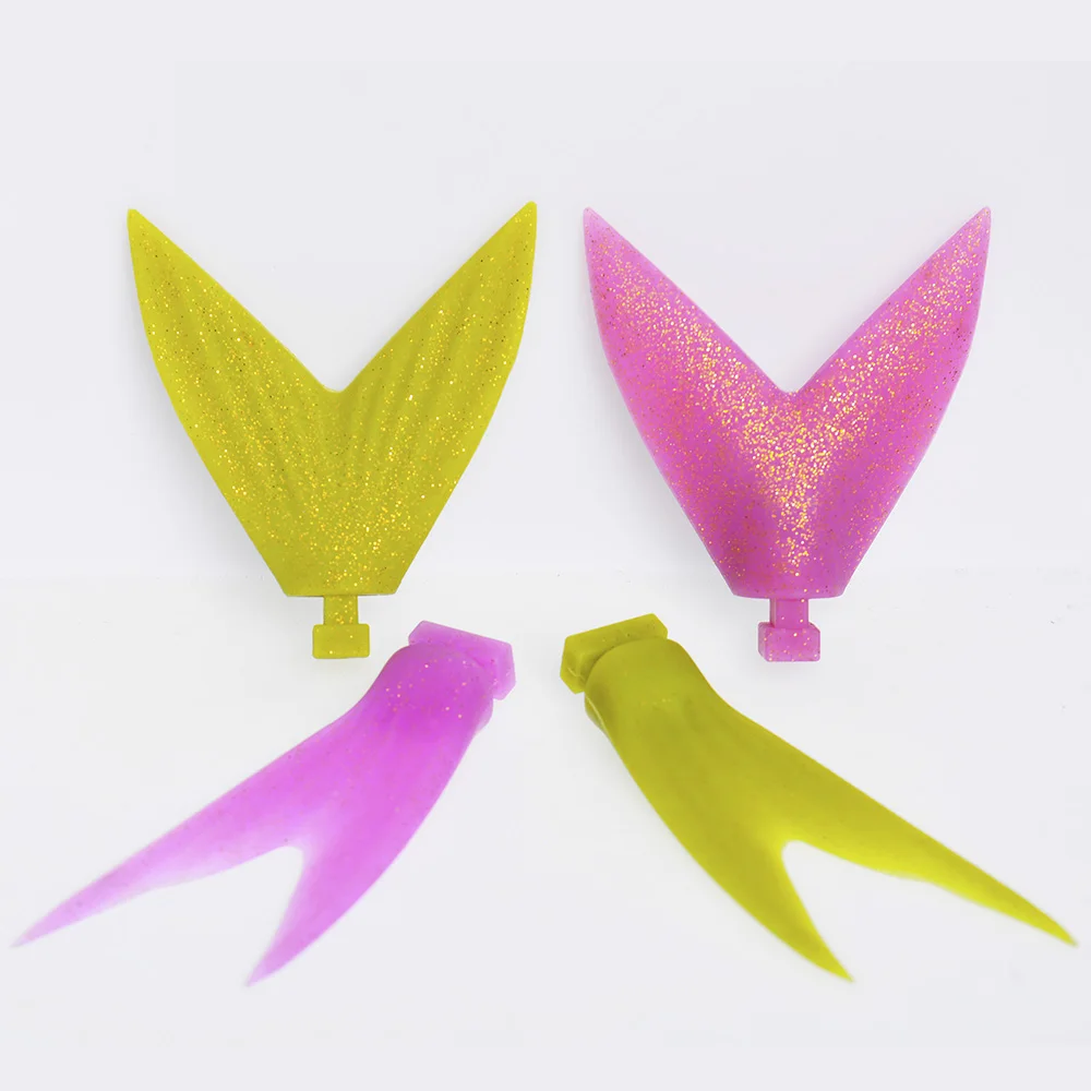 Señuelo de pesca con cebo articulado, lengüeta transparente ABS de 360mm, accesorios de cola suave de PVC - imagen 5