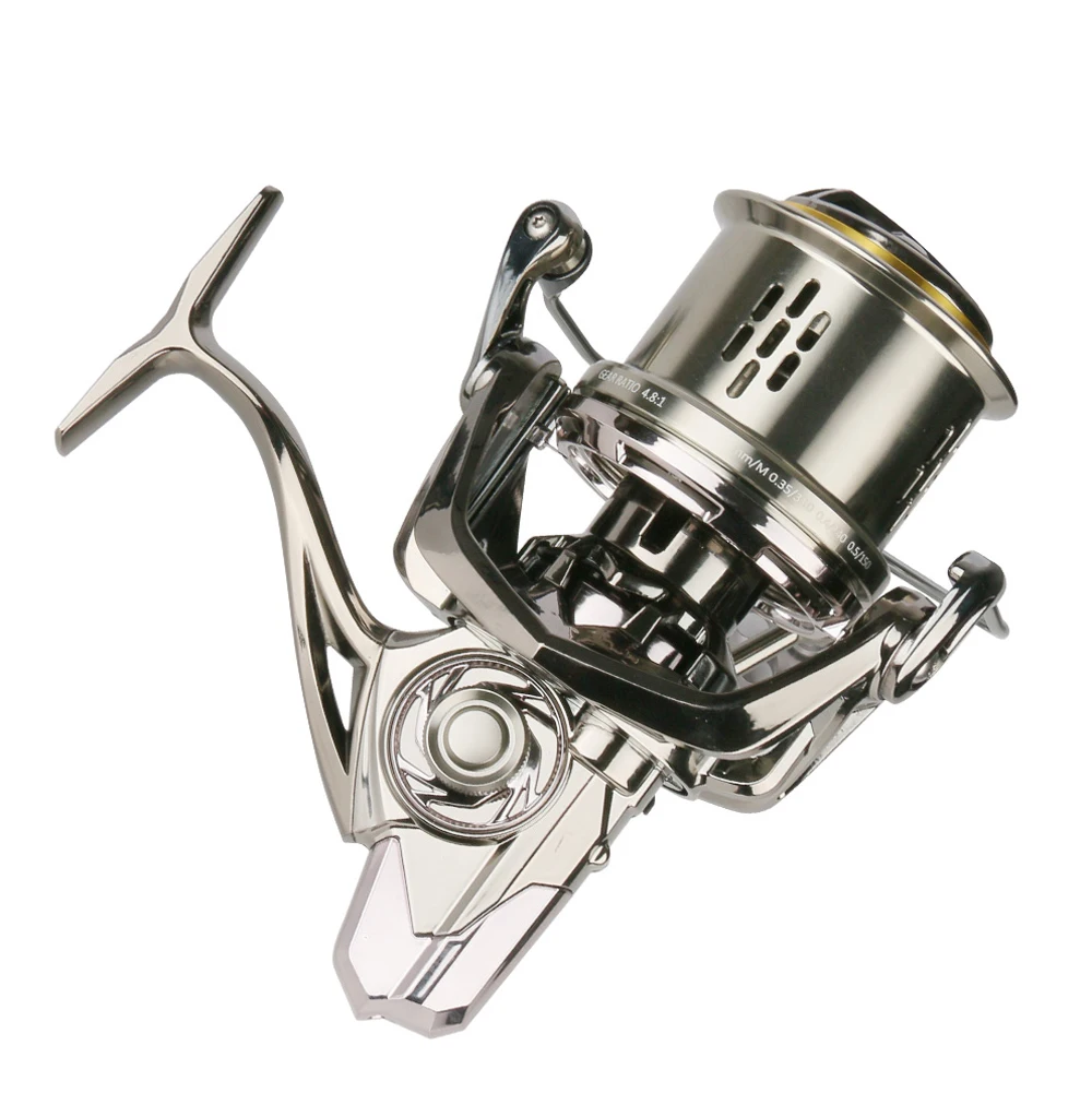 CC8000/10000/12000 carrete de pesca de tiro largo, rueda giratoria de acero inoxidable, a prueba de agua de mar, accesorios de pesca - imagen 4