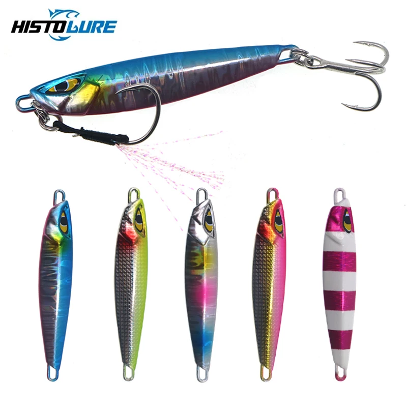 HISTOLURE-señuelo de pesca Artificial, plantilla de Metal de 20g, 30g, fundición a tierra, cuchara de fundición a tierra, agua salada
