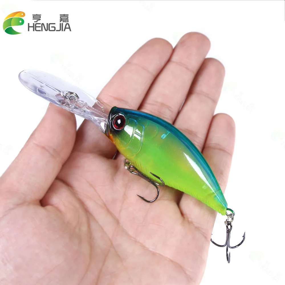 Hengjia 12,5 cm 20,5g señuelo Crankbait señuelo de pesca Lucio pesca de carpa cebo duro Artificial Wobbler aparejos de pesca Crankbait