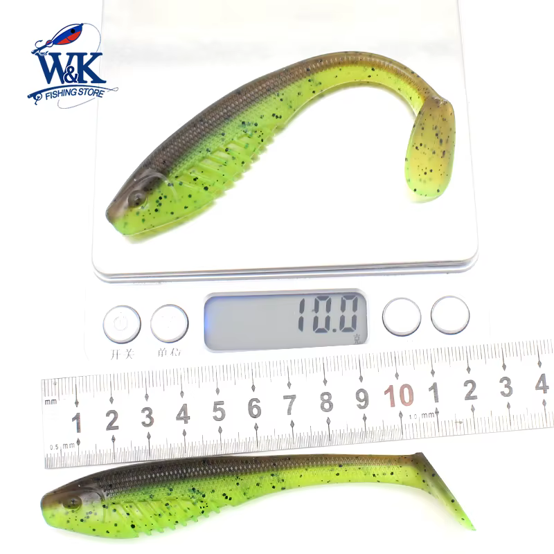 Goggle Shad 4,1 Swimbait 10,5 cm UV Lucio vinilo suave para lubina - imagen 3