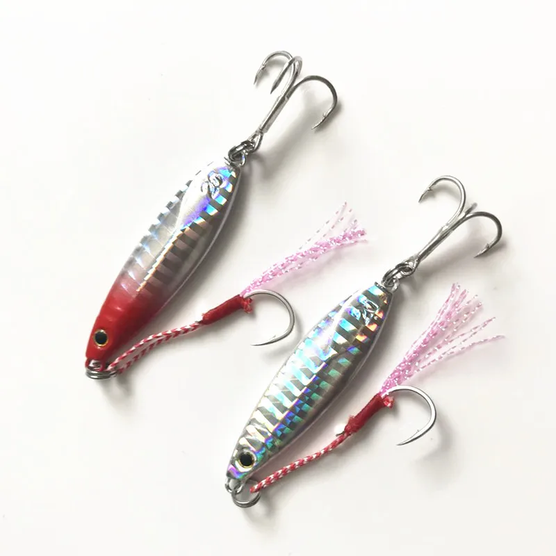 Shore Cast Jig-señuelo de pesca, cebo de vibración lenta, Jigbait Artificial, 10g, 15g, 20g, señuelos de Metal, 1 pieza en oferta - imagen 4