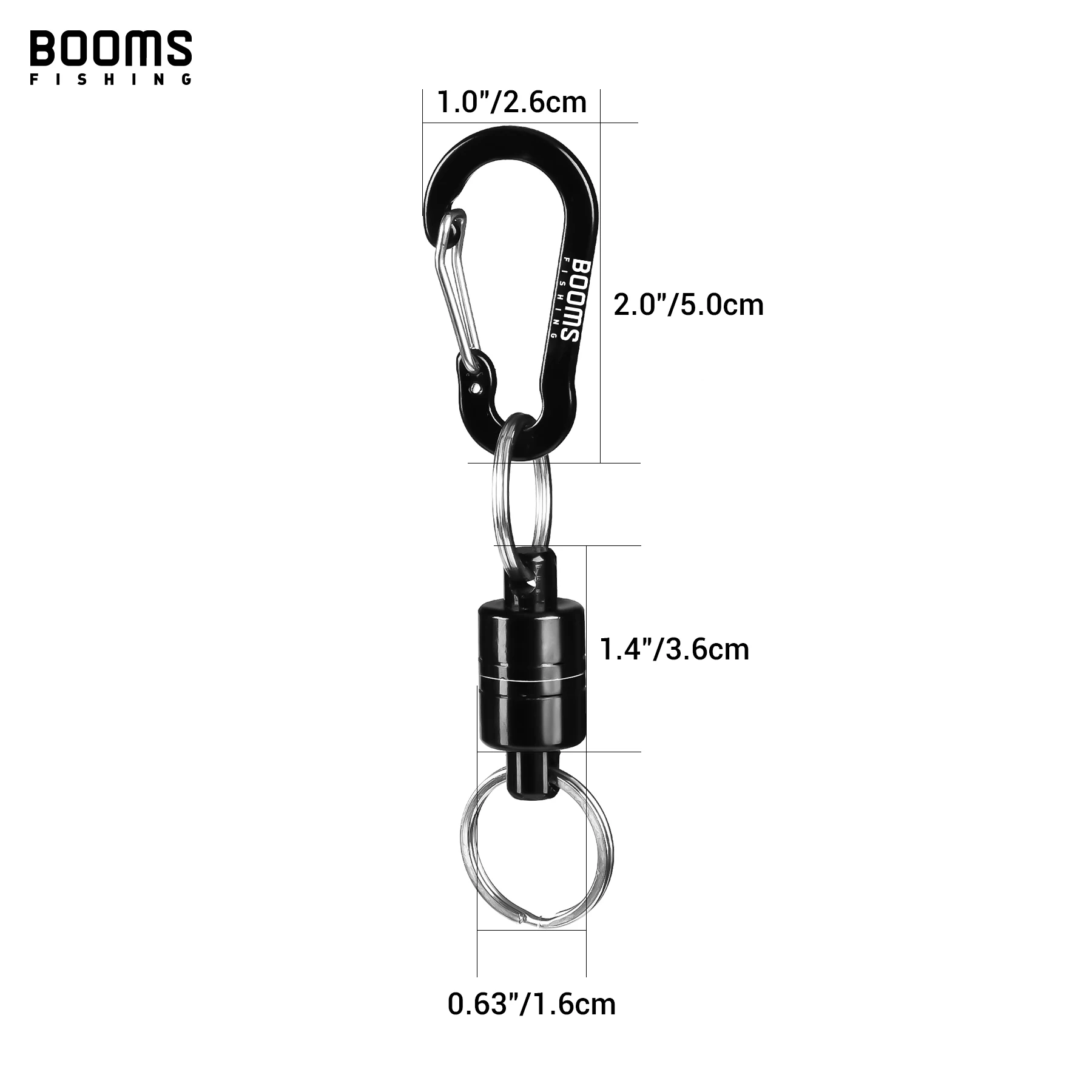 Booms Fishing MN2 Clip de liberación magnética 3,5 kg Red de pesca y soporte de alicates con cordón en espiral 1,5 m Accesorios para herramientas de pesca - imagen 5