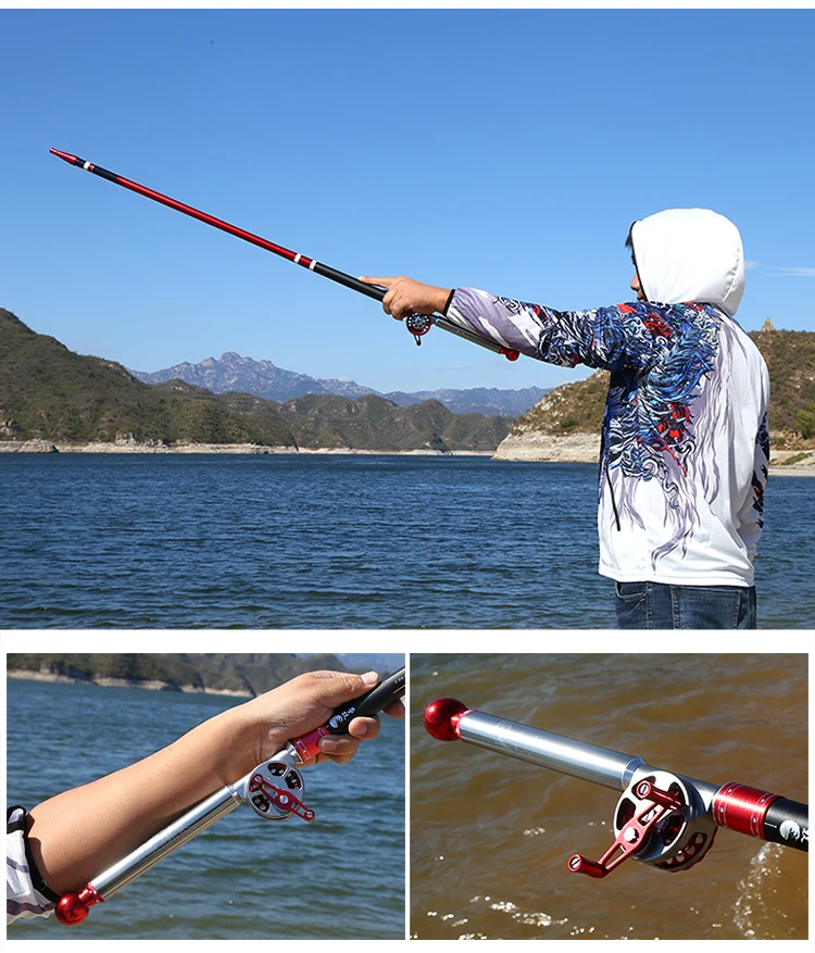 Experimente la emoción de la pesca con esta caña de alta calidad diseñada para precisión y comodidad