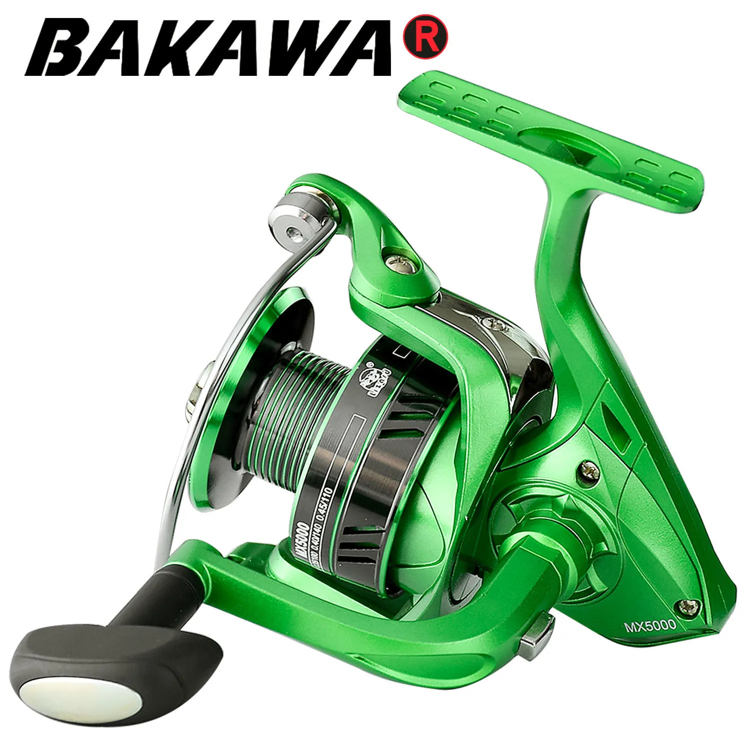 BAKAWA-carrete giratorio de Pesca, bobina de Metal de alta velocidad 5,2: 1, 8-12kg, arrastre máximo 11BB, rueda de carpa, aparejos de línea Marina de agua salada - imagen 2