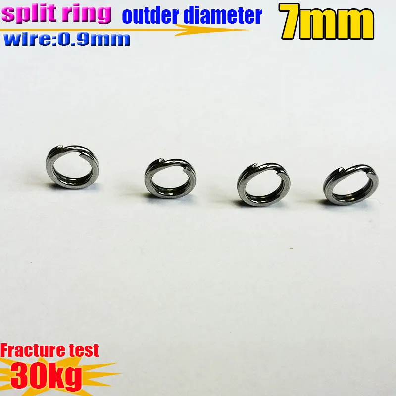 2025 nuevo anillo de señuelos de peces alambre aplanador 0,9mm * diámetro exterior 7mm Cantidad 500 unids/lote 304 acero inoxidable - imagen 3