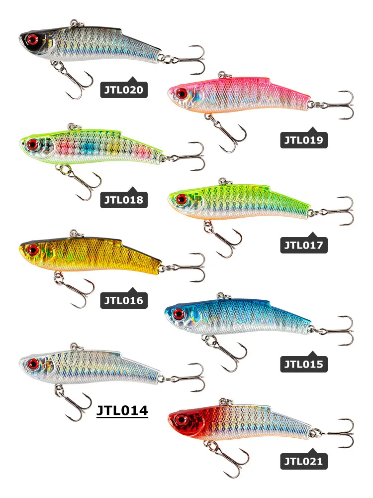 Señuelos de Pesca VIB de 70mm y 20g, cebos duros de hundimiento de fundición larga, Wobblers, vibración, JT9320 - imagen 5