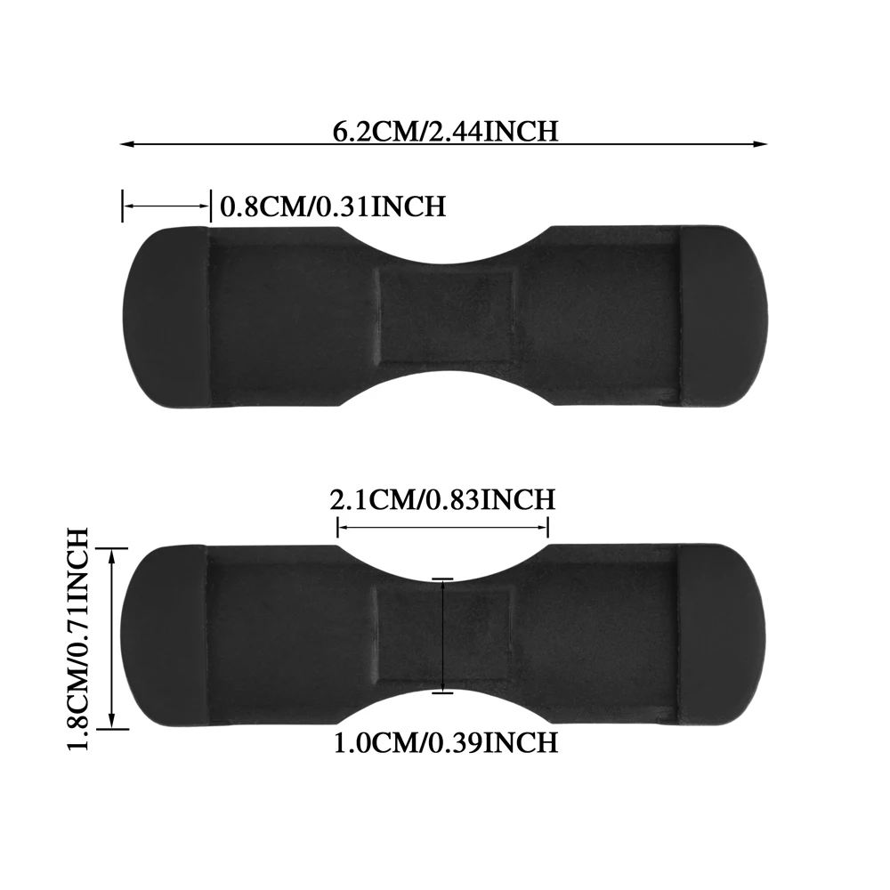 10 Uds. De goma negra/blanca para carrete de pesca, Base de protección, alfombrilla, funda protectora para carrete de pesca, accesorios para aparejos de pesca - imagen 3