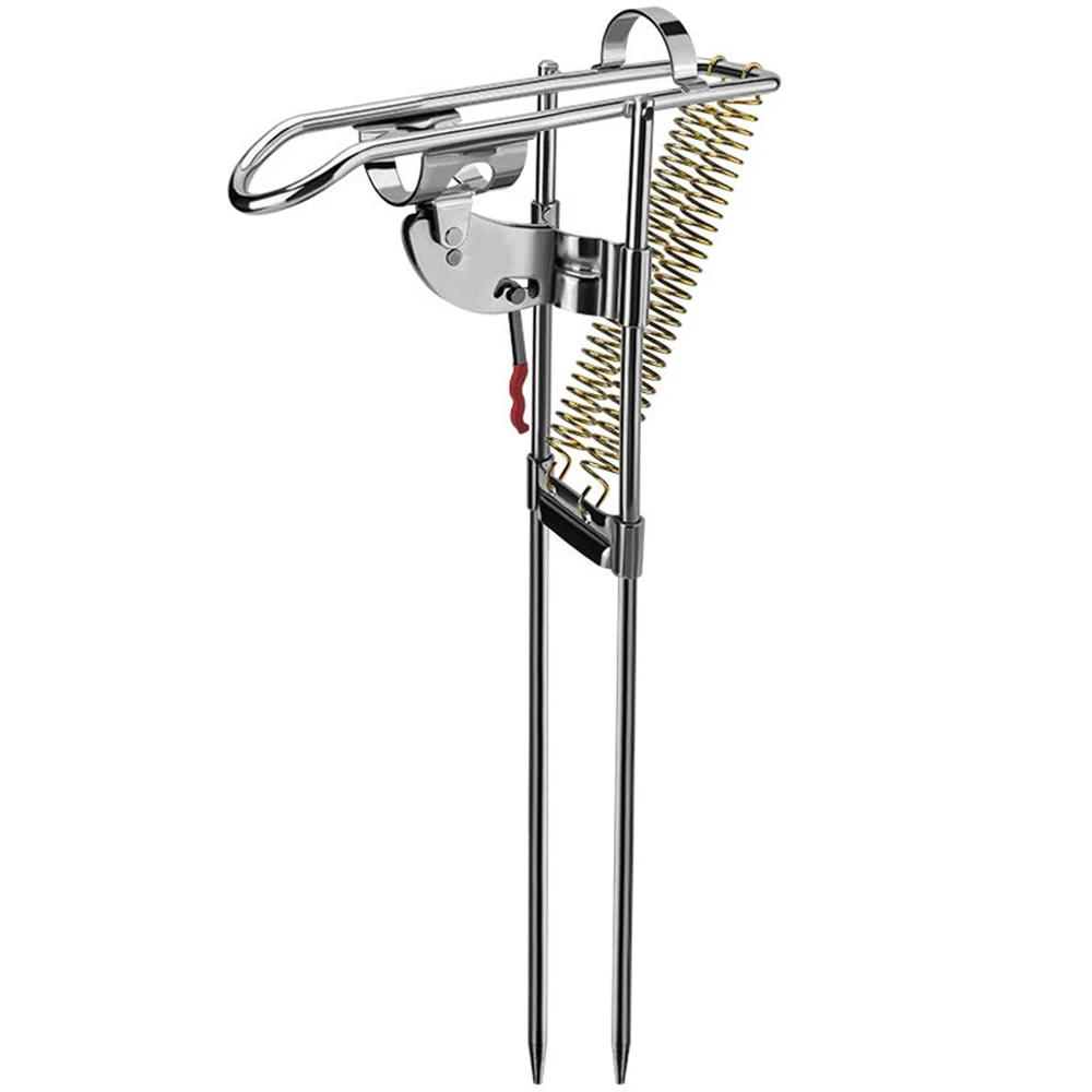 Soporte automático para cañas de pescar, accesorio plegable de acero inoxidable, sensibilidad ajustable, X146G - imagen 4