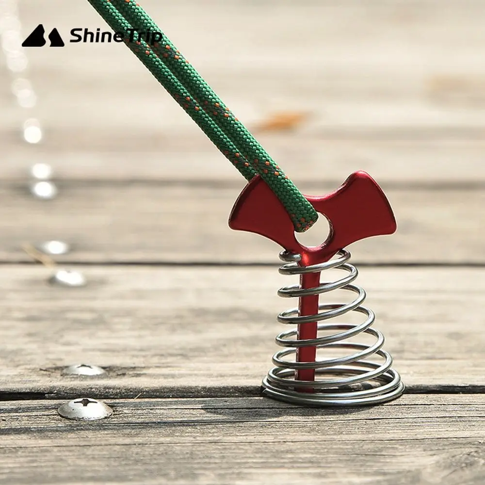 Herramienta ajustable con hebilla para toldo de exterior, estacas de carpa, ganchos de primavera, ancla de espina de pescado, clavos fijos para tienda de campaña - imagen 3